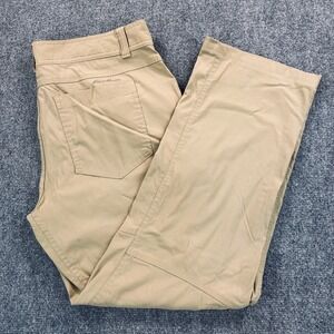 Eddie Bauer Men's 34x34 First Ascent Guide Pro Hiking Cargo Pants Tan Stretch